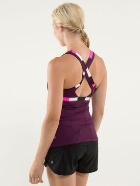 5 For $25✨️ Lululemon Stuff Your Bra Yoga Purple Tank Top Womens Size Small